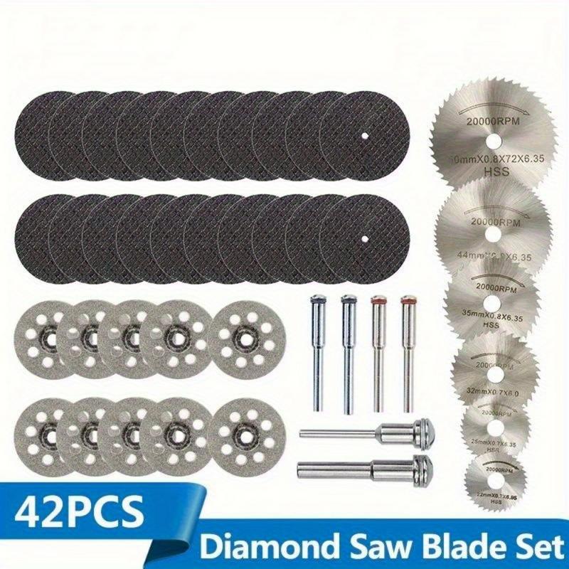 Cordless Rotary Tool Kit Accessories - 30 32 40 42-teiliges Diamant-Trennscheiben-Set Metallsägeblätter
