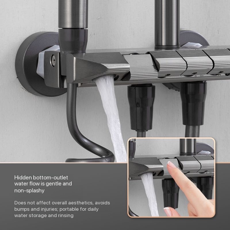 Graues Chrom-Badezimmer-Duschs – Plumbing Bewertung und Preis